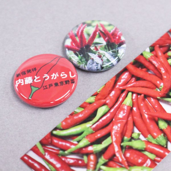 画像2: 内藤とうがらし缶バッジ (2)